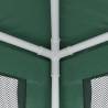 Green Party Tent with 4 Mesh Sidewalls | 4x4m HDPE
