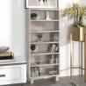 CD Cabinet HAMAR White - Solid Pine, 45x18x100 cm