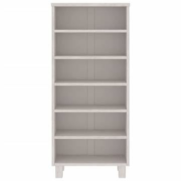 CD Cabinet HAMAR White - Solid Pine, 45x18x100 cm