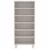 CD Cabinet HAMAR White - Solid Pine, 45x18x100 cm