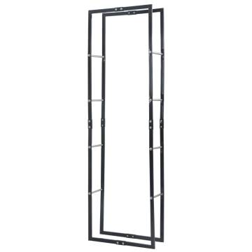 Firewood Rack Black 60x25x200 cm Steel - HipoMarket