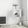 Stylish Wall Cabinet High Gloss White - 37x37x37 cm