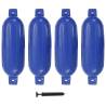 Boat Bumper 4 pcs Blue 58.5x16.5 cm PVC Colour blue Size 58.5 x 16.5 cm Quantity in Package 4 