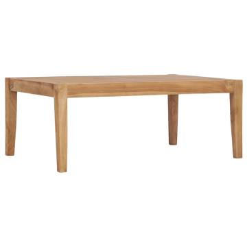 Solid Teak Wood Garden Table - 90.5x55.5x30.5 cm | HipoMarket