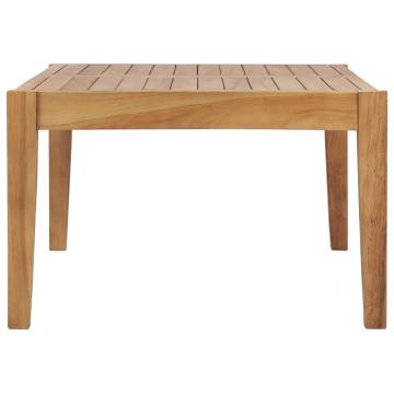 Solid Teak Wood Garden Table - 90.5x55.5x30.5 cm | HipoMarket