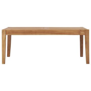 Solid Teak Wood Garden Table - 90.5x55.5x30.5 cm | HipoMarket