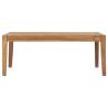 Solid Teak Wood Garden Table - 90.5x55.5x30.5 cm | HipoMarket