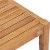 Solid Teak Wood Garden Table - 90.5x55.5x30.5 cm | HipoMarket