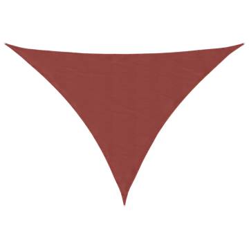 Sunshade Sail Oxford Fabric Triangular 5x5x6m - Terracotta