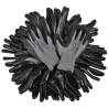 Nitrile Work Gloves - 24 Pairs Size 8M | Grey & Black