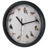 H&S Collection Wall Clock with Bird Sounds - 25 cm Elegance