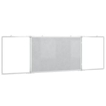 Magnetic Whiteboard Foldable 200x60 cm - Aluminium Frame