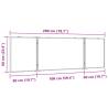 Magnetic Whiteboard Foldable 200x60 cm - Aluminium Frame