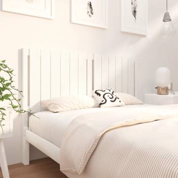 White Bed Headboard - Rustic Solid Pine | 140.5x4x100 cm