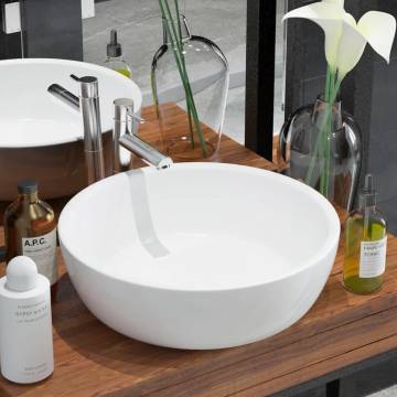 Round Ceramic Wash Basin 42x12 cm - Elegant & Stylish