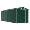 Garden Shed Green 191x555 cm - Durable Galvanised Steel