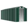 Garden Shed Green 191x555 cm - Durable Galvanised Steel