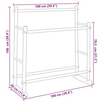 Bamboo Clothes Rack 100x30x100 cm - Stylish & Durable