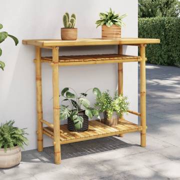 Bamboo Console Table 90x37x75 cm - Stylish & Practical