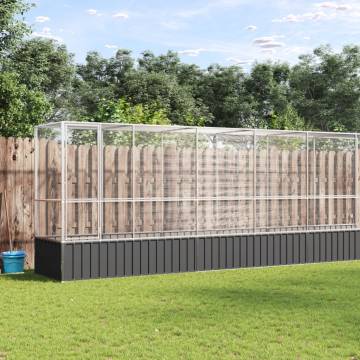 Aviary with Extension - Galvanised Steel 1250.5x107x212cm