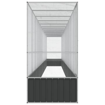 Aviary with Extension - Galvanised Steel 1250.5x107x212cm