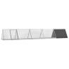 Rabbit Cage Anthracite 504.5x80.5x71 cm Galvanised Steel Colour anthracite Size 504.5 x 80.5 x 71 cm 