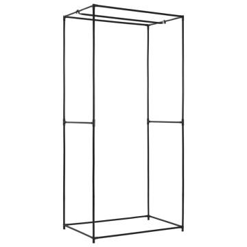 Stylish Black Wardrobe 75x50x160 cm - Durable and Practical