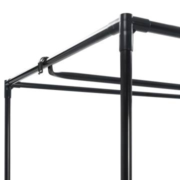 Stylish Black Wardrobe 75x50x160 cm - Durable and Practical