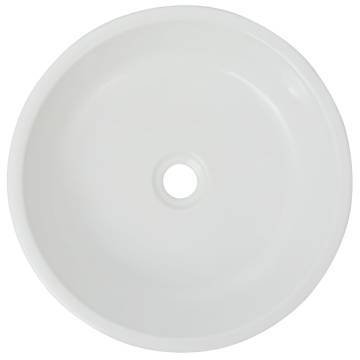 Round Ceramic Wash Basin 42x12 cm - Elegant & Stylish