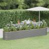 Garden Raised Bed Powder-coated Steel 368x80x68 cm Grey Colour grey Size 368 x 80 x 68 cm Quantity in Package 1 