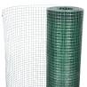 Chicken Wire Fence Galvanised Steel 1x25 m Green | HiPo Market