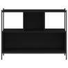 Stylish Black Bookcase - 102x28x77.5 cm Engineered Wood