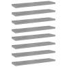 Bookshelf Boards 8 pcs Concrete Grey 40x10x1.5 cm Engineered Wood Colour concrete grey Size 40 x 10 x 1.5 cm Quantity in Package 8 