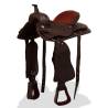 Western Saddle. Headstall&Breast Collar Real Leather 15" Brown Colour brown Size 15 in 