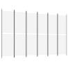 6-Panel Room Divider White | 300x200 cm Fabric - Hipomarket