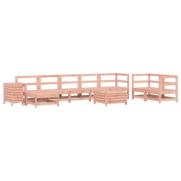 10 Piece Garden Sofa Set - Solid Douglas Fir | HipoMarket