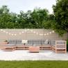 10 Piece Garden Sofa Set - Solid Douglas Fir | HipoMarket