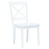 5 Piece Dining Set - Solid Rubber Wood in White