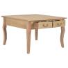 Stylish Brown Wooden Coffee Table with Ample Storage