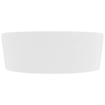 Luxury Matt White Ceramic Wash Basin 36x13 cm | Hipo Market