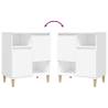 Trendy 3-Piece White Sideboards - Stylish Storage Solution