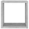 Wall Cube Shelves 6 pcs Concrete Grey | Hipo Market