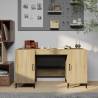 Desk Sonoma Oak 140x50x75 cm Engineered Wood Colour sonoma oak 