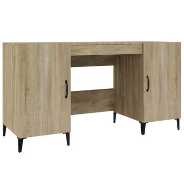 Desk Sonoma Oak 140x50x75 cm - Stylish & Durable Design