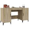 Desk Sonoma Oak 140x50x75 cm - Stylish & Durable Design