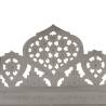 Elegant Hand Carved 3-Panel Room Divider - Grey 120x165 cm