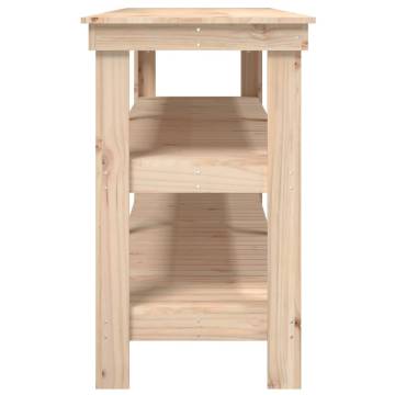 Solid Wood Pine Work Bench - 181x50x80 cm | HiPo Market