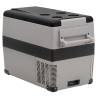 Cool Box with Handle 55L | Portable Black & Grey Cooler