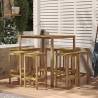 Bar Table 110x100 cm - Durable Pinewood for Outdoors