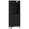 Stylish Highboard Black 69.5x34x180 cm | HipoMarket